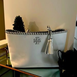 Tory Burch large cream tote